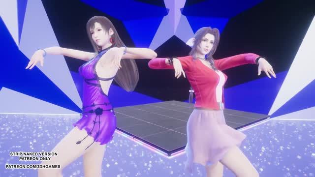 [MMD] TAEYEON - INVU Aerith Tifa Lockhart 热 Kpop 舞蹈最终幻想未经审查的无尽